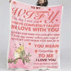 To My Wife - From Husband - A678 - Premium Blanket