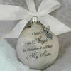Christmas Ornaments Feather Ball - Angel In Heaven Memorial Ornament
