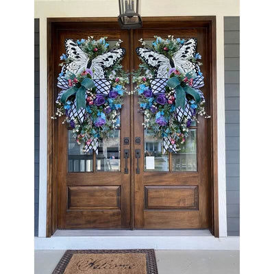 Spring Front Door Swag - Rustic Home Decor Wreath