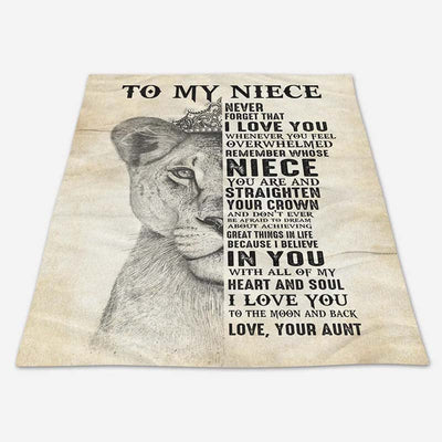 To My Niece - From Aunt - A615 - Premium Blanket