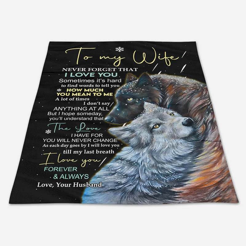To My Wife - From Husband - A609 - Premium Blanket