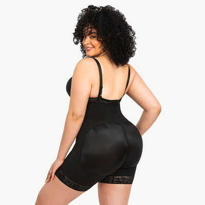 Firm Tummy Compression Bodysuit Shaper With Butt Lifter