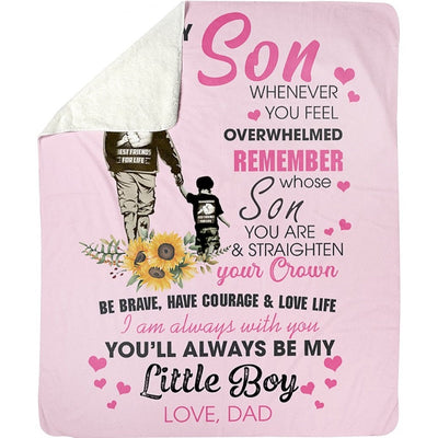 To My Son - From Dad - A327 - Premium Blanket