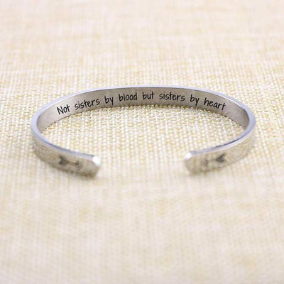 “Not Sisters By Blood But Sisters By Heartââ‚?Bracelet