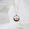 Mountain Forest Hollow Beautiful Plateau Round Necklace