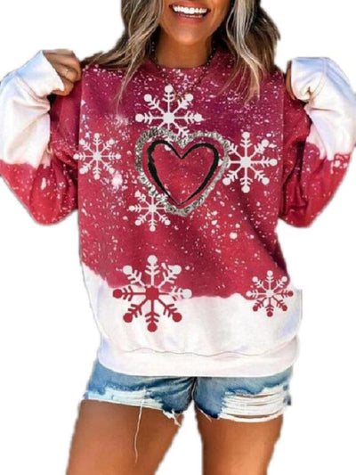 Women's Christmas Snowflake Sweatshirt