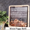Pennies From Heaven Bank Wood Piggy Bank