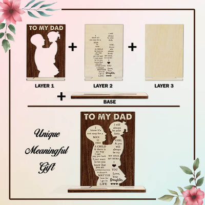 Father's Day Wooden Decoration