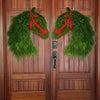 Winter Wreath-Farmhouse Double Horse Head Christmas Wreath