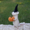 Handmade Halloween Mouse With A Pumpkin