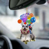 Schnauzer Fly With Bubbles Car Hanging Ornament BC005