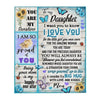 From Mom to My Daughter - I want You to Know I Love You Fleece Blanket
