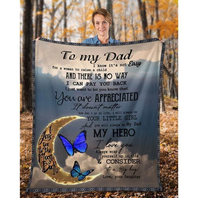 To My Dad - From Daughter - A314 - Premium Blanket