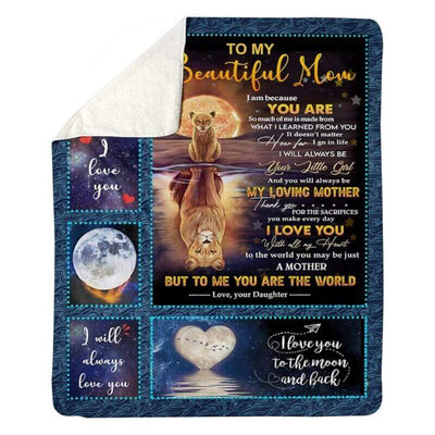 To My Mom - From Daughter  - A369 - Premium Blanket