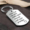 Have Fun Be Safe Make Good Choices and Call Your Grandma/Grandpa Keychain