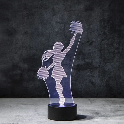 Cheerleader 3D Illusion Lamp