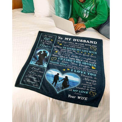 To My Husband - From Wife - A356 - Premium Blanket