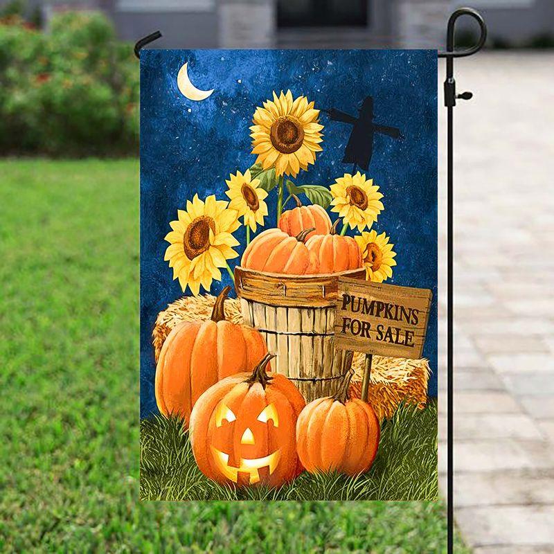 Halloween Sunflower Pumpkin Flag