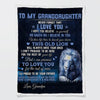 To My Granddaughter - From Grandpa - LionBlanket - F008 - Premium Blanket