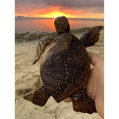 Hawaiian Turtle Art Carving