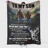 To My Son - From Dad - B101- Premium Blanket