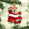 Shiba Inu In Gift Bag Christmas Ornament GB050