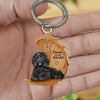 Black Toy Poodle Forever In My Heart Acrylic Keychain FK008