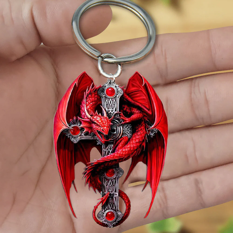 Gift For Dragon Lover Acrylic Keychain DK018