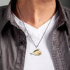 Yellow Labrador Sleeping Angel Stainless Steel Necklace SN022