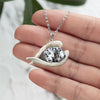 Dalmatian Sleeping Angel Stainless Steel Necklace SN038