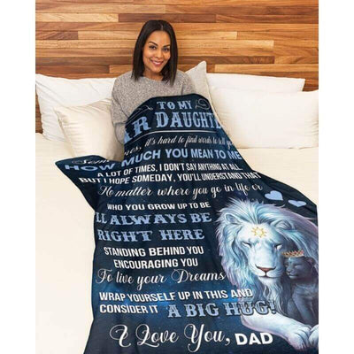 To My Daughter- From Dad - BearBlanket - A360 - Premium Blanket