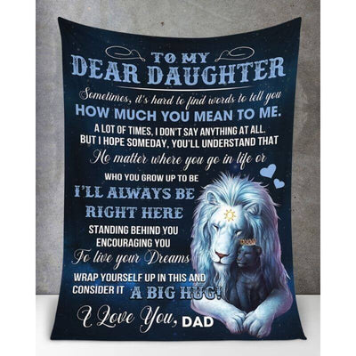 To My Daughter- From Dad - BearBlanket - A360 - Premium Blanket
