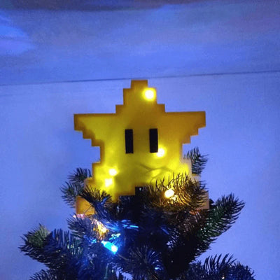 Pixel Star Christmas Tree Topper