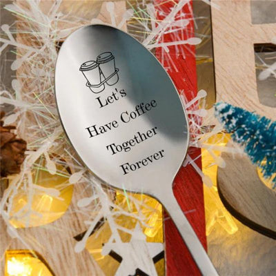 Cute Spoon - Let's Have Coffee Together Forever
