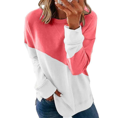 Women Casual Stripe Pullover Long Sleeve Shirt Sweatshirt T-Shirts Blouse Tops