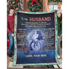 To My Husband - From Wife - F027 - Premium Blanket