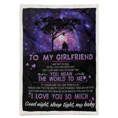 To My Girlfriend - From Boyfriend - A610 - Premium Blanket