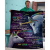 To My Son - From Dad - UnicornBlanket - A318 - Premium Blanket