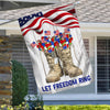 Veteran Boots Flag Thank You Veterans Let Freedom Ring