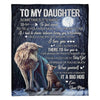 To My Daughter - From Mom - Wolfblanket - A323 - Premium Blanket