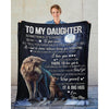 To My Daughter - From Mom - Wolfblanket - A323 - Premium Blanket