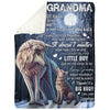 To My Grandma - From Grandson  - A371 - Premium Blanket